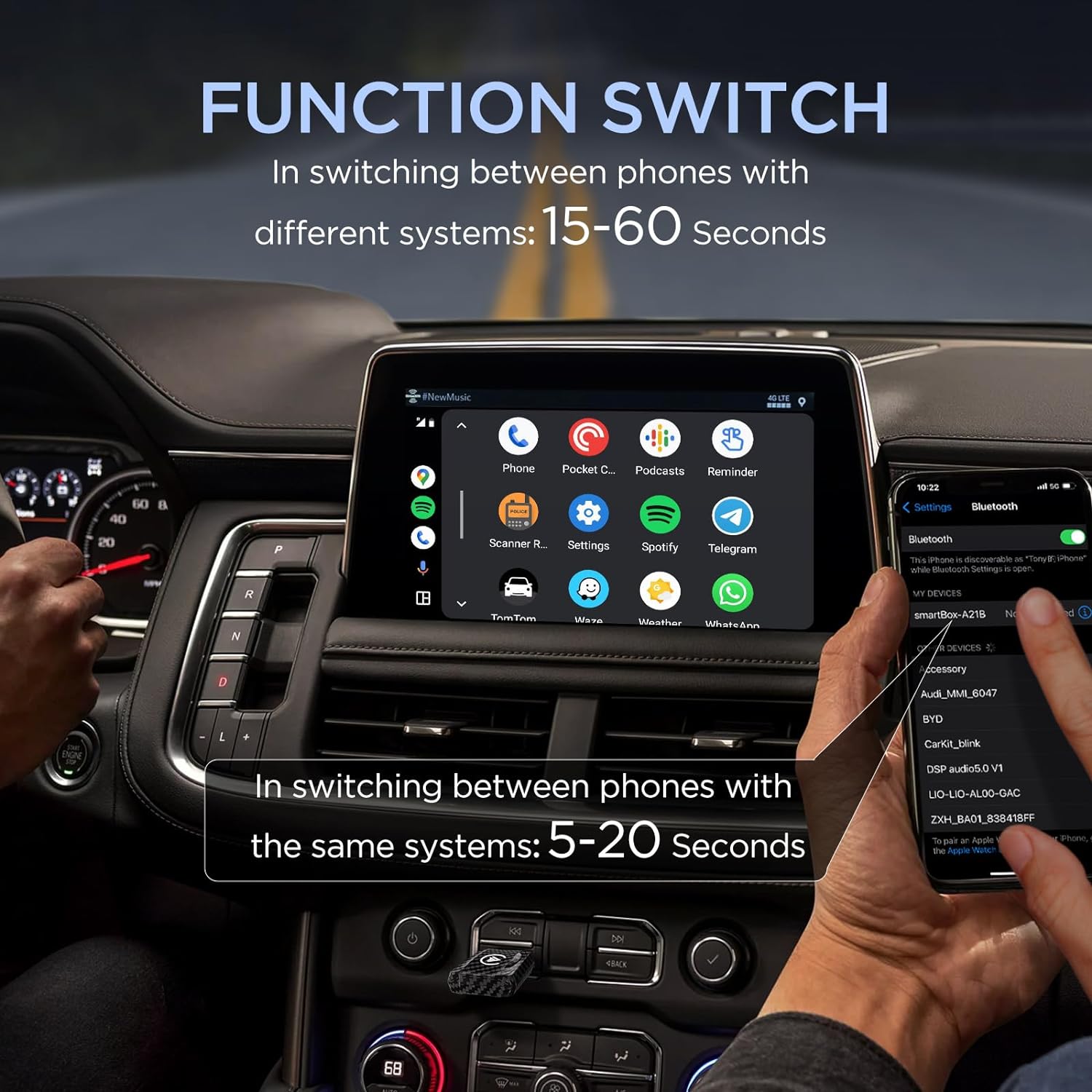 Adaptateur CarPlay sans fil